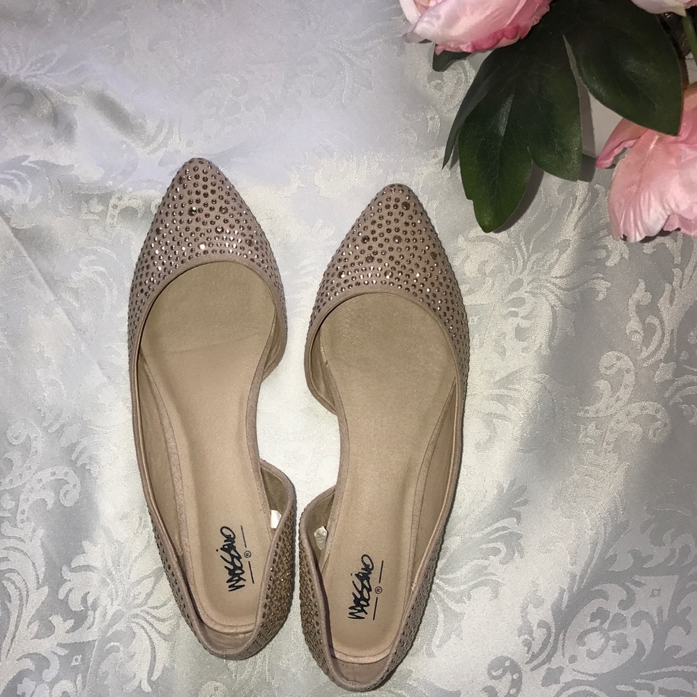 Glittery flats size 8